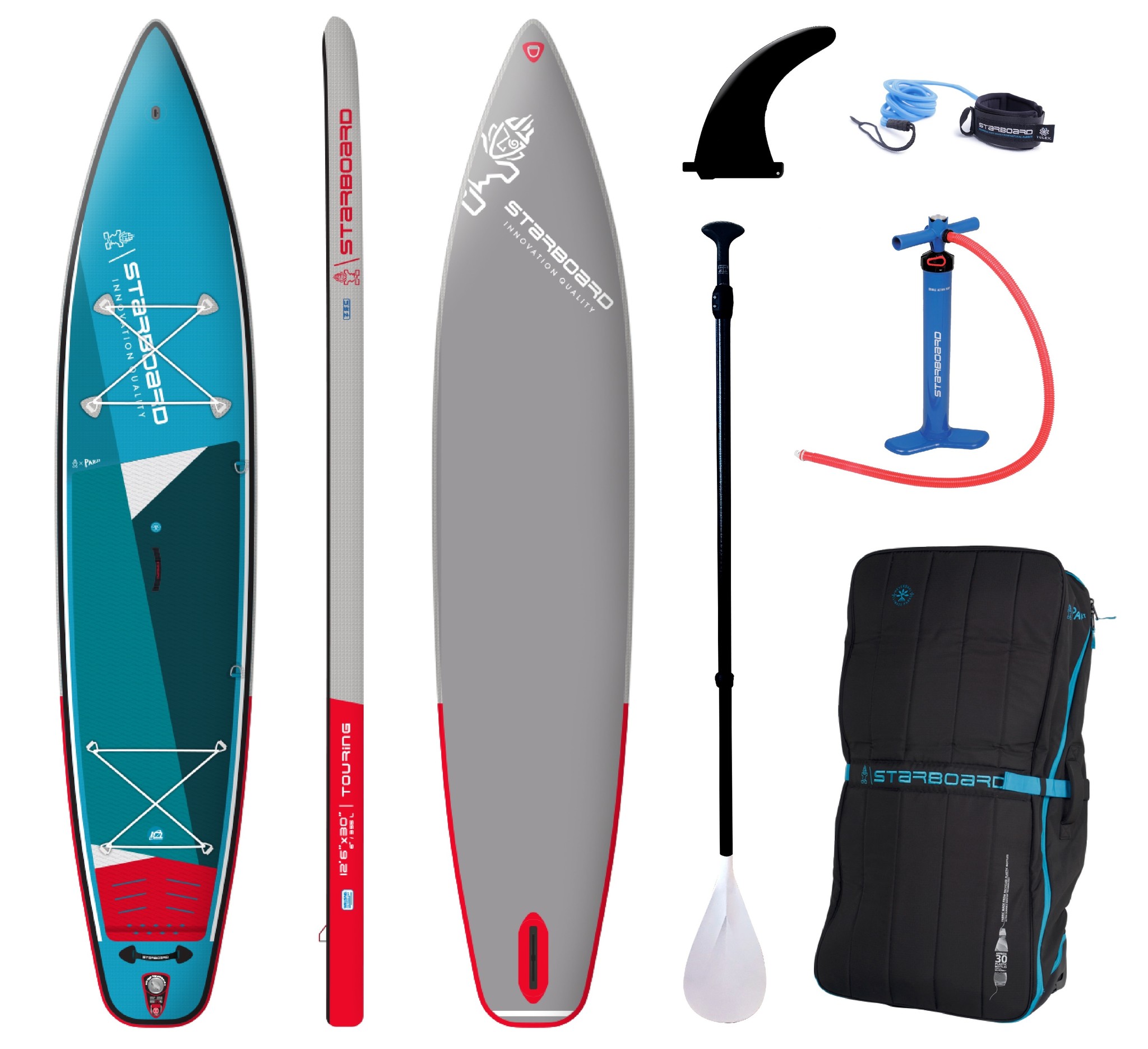 Starboard ensemble SUP gonflable 12.6 Touring Zen 8